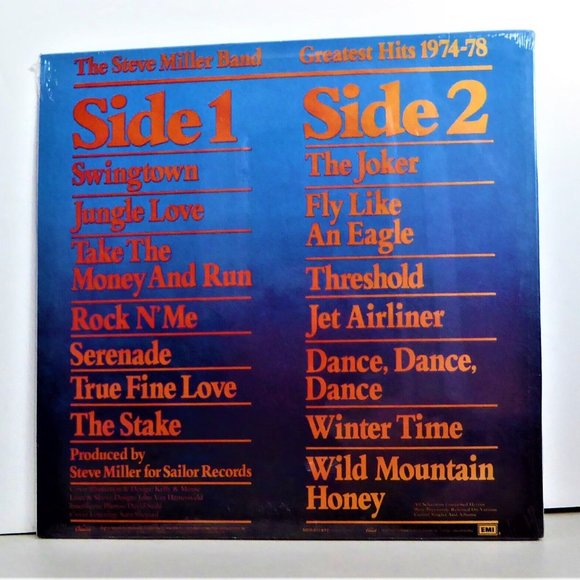 Steve Miller Band Greatest Hits 1974-78 LP ~Exclusive Colored Vinyl ~New/Sealed! - Picture 2 of 2